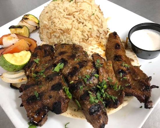  Lamb Kabob Entree 